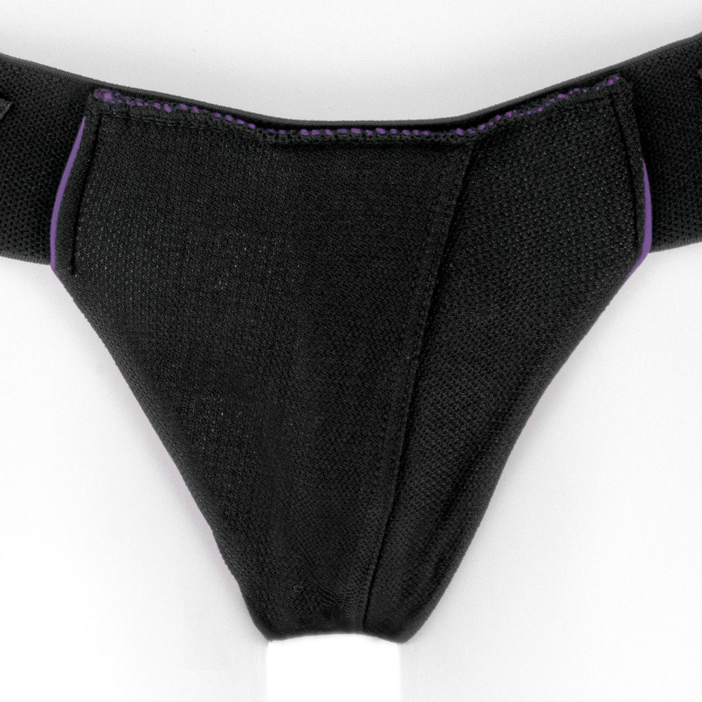SpareParts Joque Cover Underwear Harness Purple (Double Strap) Size B Nylon
