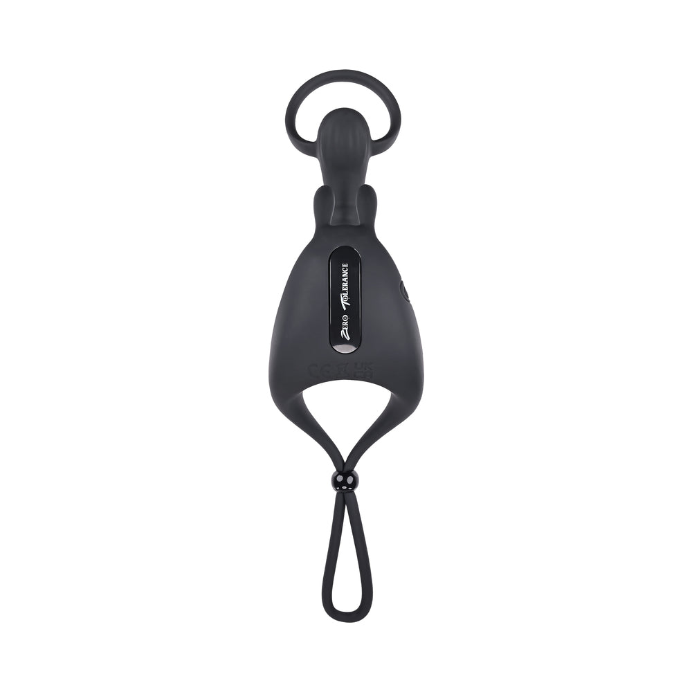 Zero Tolerance Saddle Up Rechargeable Vibrating C-Ring & Girth Enhancer Silicone Black