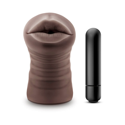 EnLust Krystal Vibrating Stroker Brown