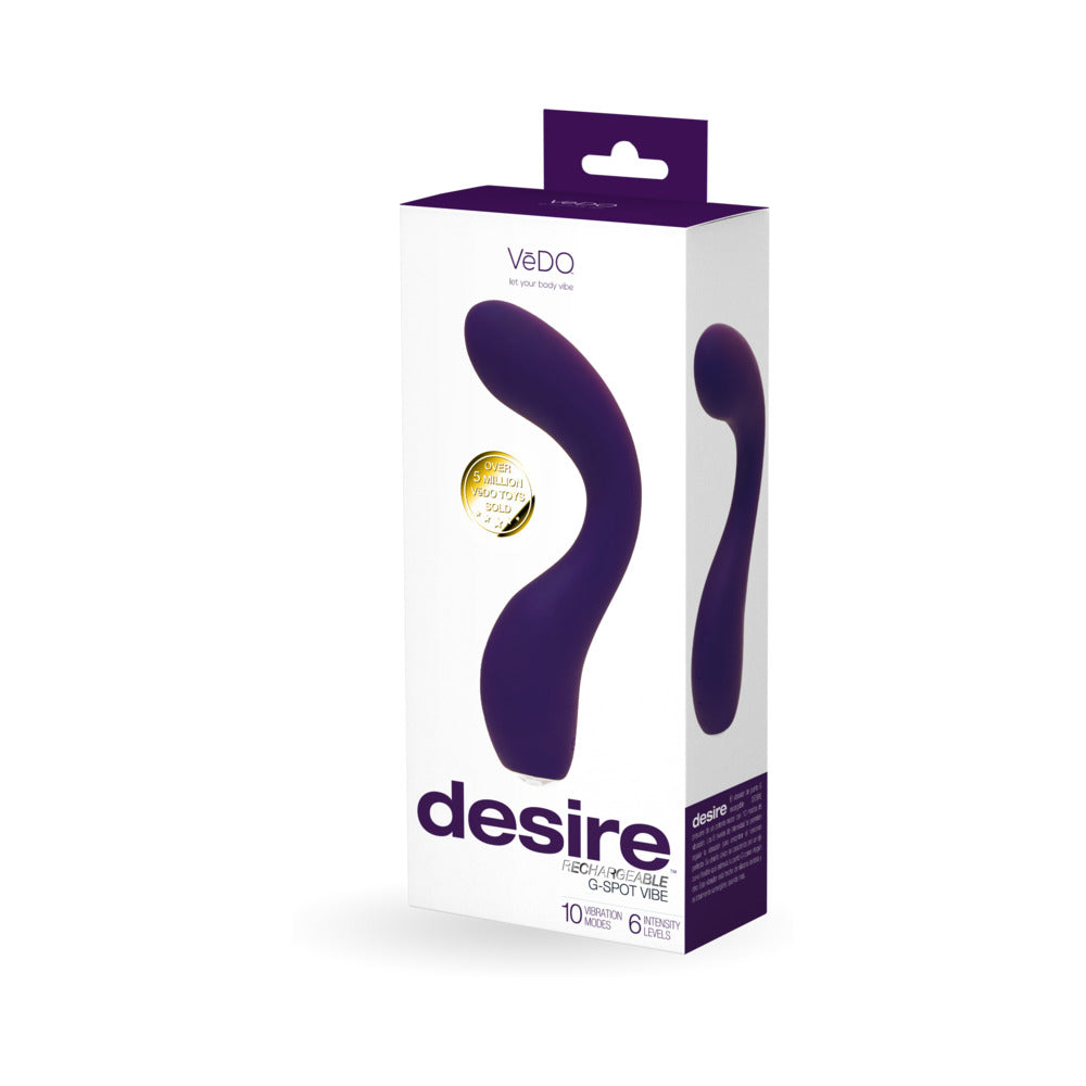 VeDO Desire Rechargeable Gspot Vibe Pu