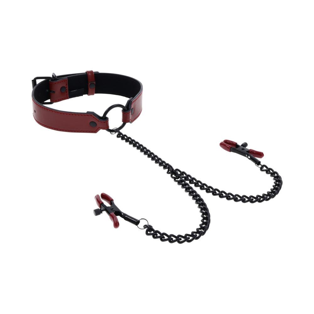 SS Saffron Collar with Nipple Clamps