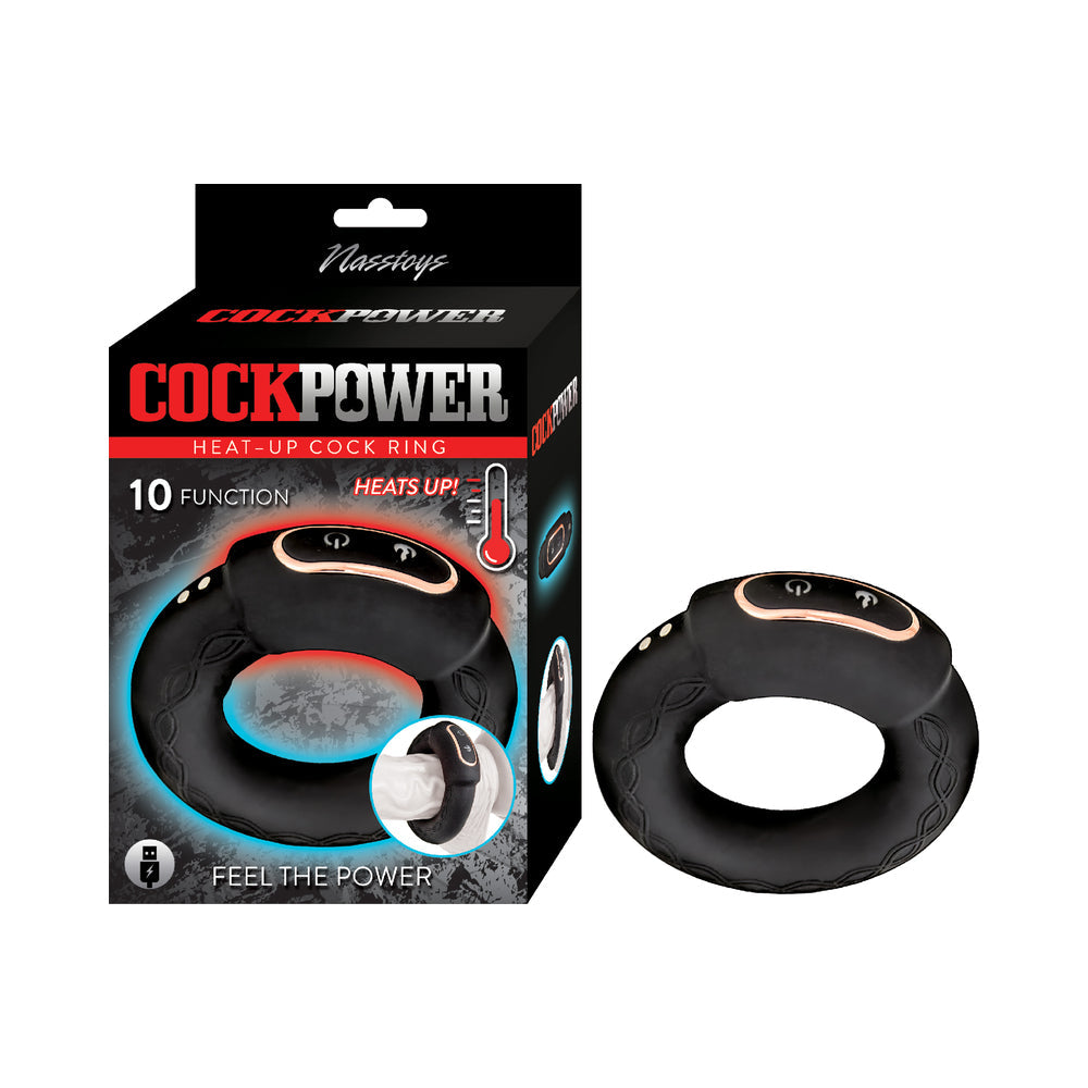 Cockpower Heat Up Cock Ring Black