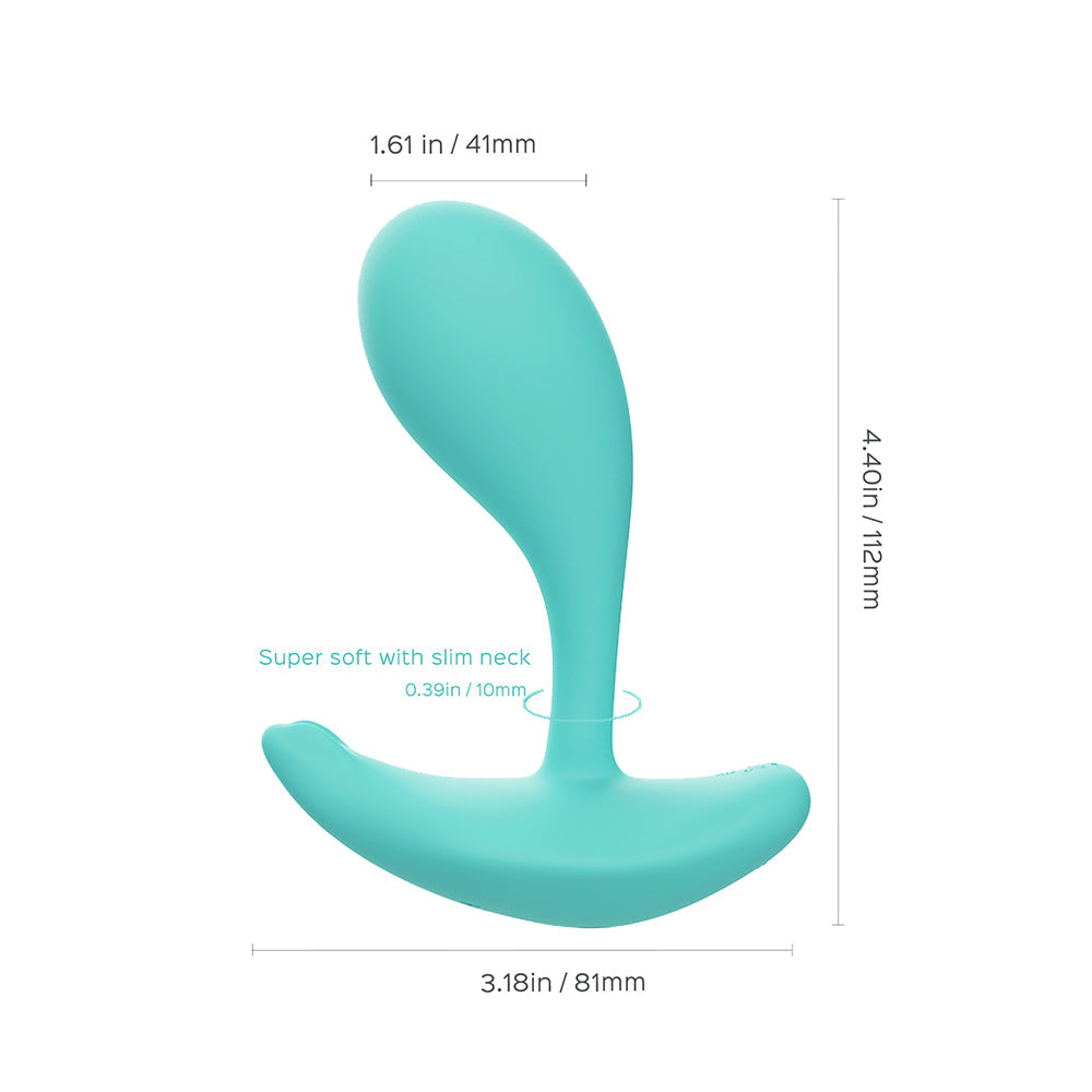 Vibrador portátil con sensor de presión y aplicación Honey Play Box Oly 2, color azul