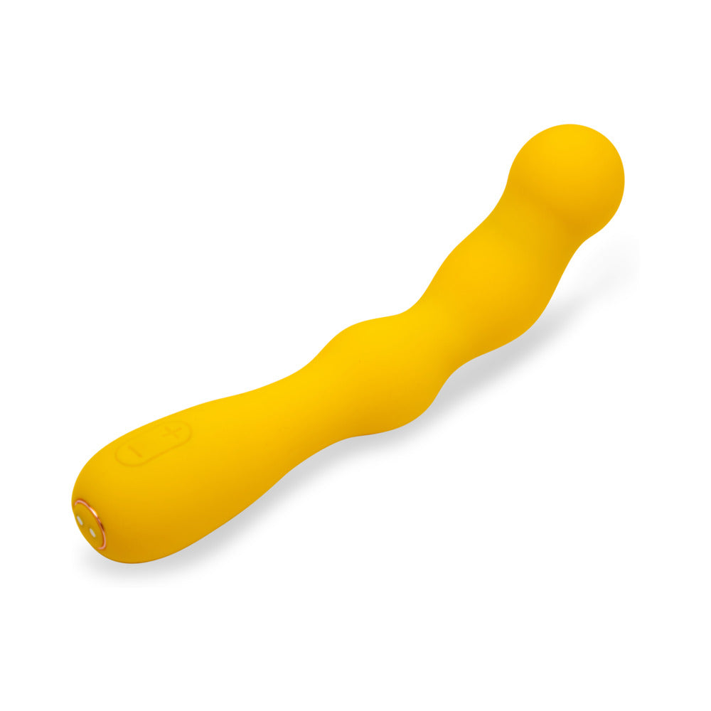 Vibrador Nu Sensuelle Siren Nubii G-Spot con bisagra, color amarillo