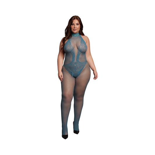 Le Desir Fishnet Lace Bodystock Ocean Q