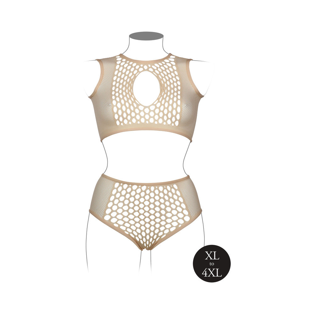 Le Desir Duo Net KeyHole Bra Set Sandy Q