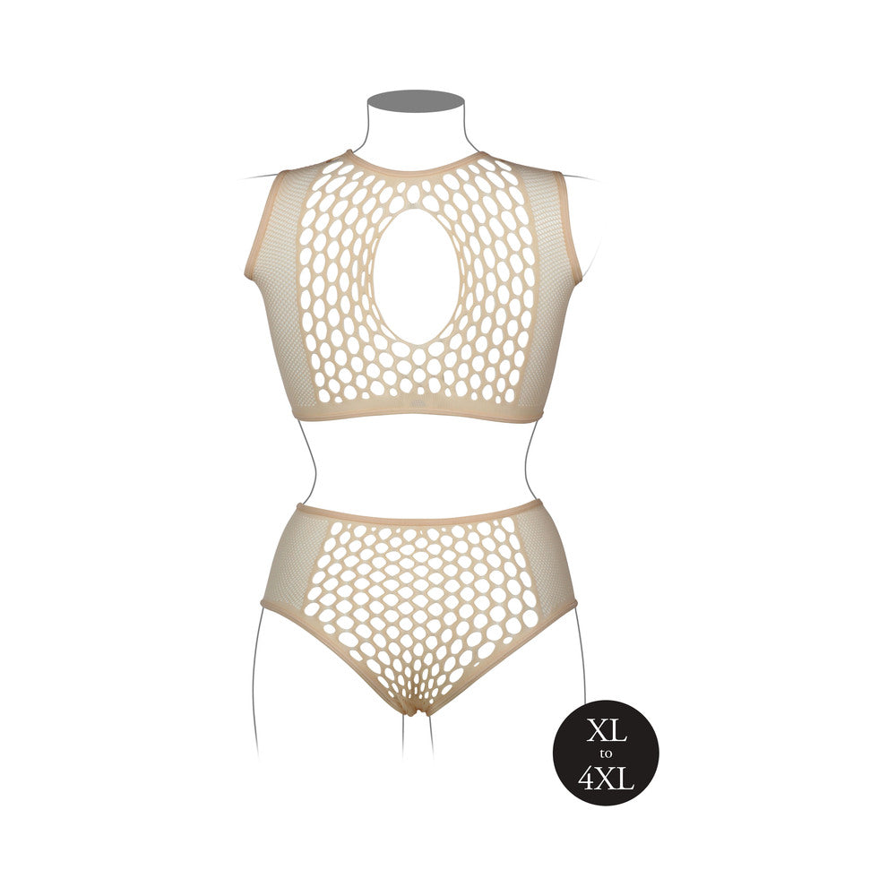 Le Desir Duo Net KeyHole Bra Set Sandy Q