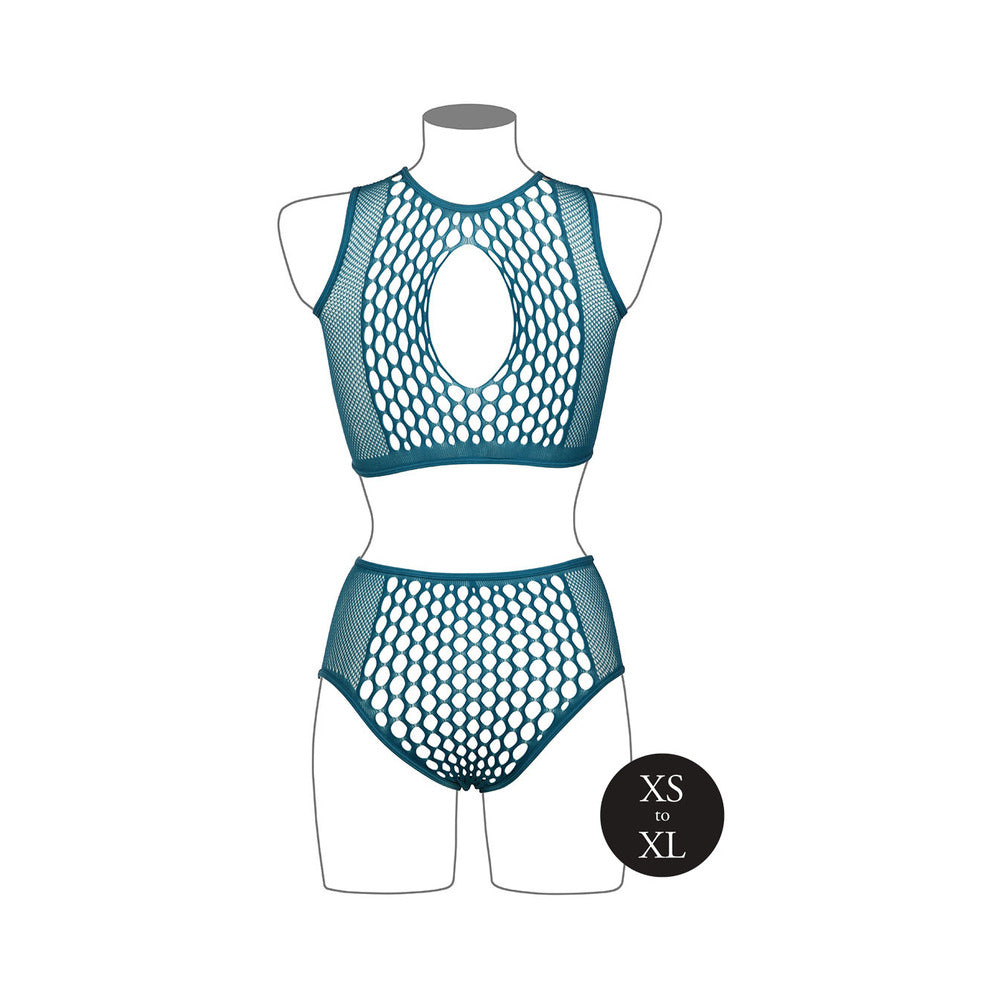 Le Desir Duo Net KeyHole Bra Set Ocea OS