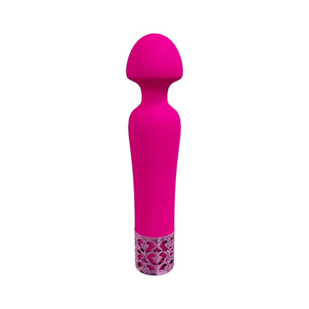 Vibrador recargable de silicona Scepter de Royal Gems, color rosa