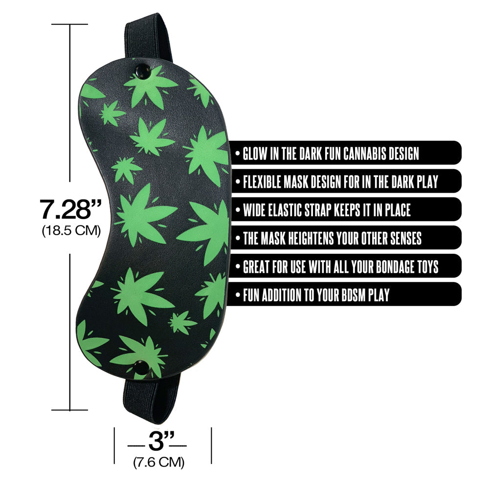 Stoner Vibes Chronic Collection Glow in the Dark Blindfold
