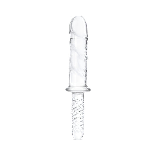 Glas 11 in. Girthy Cock Dbl End w/Handle