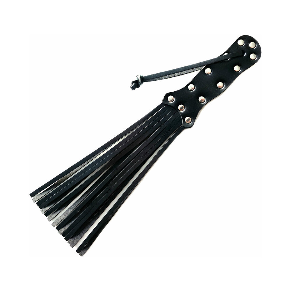 Rouge Leather Spiral Paddle Black