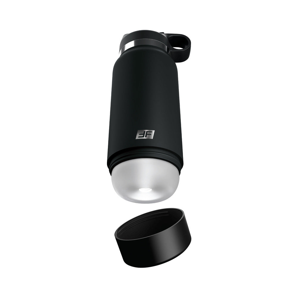 PDX Plus Fap Flask Thrill Seeker Discreet Stroker Black Bottle Frosted