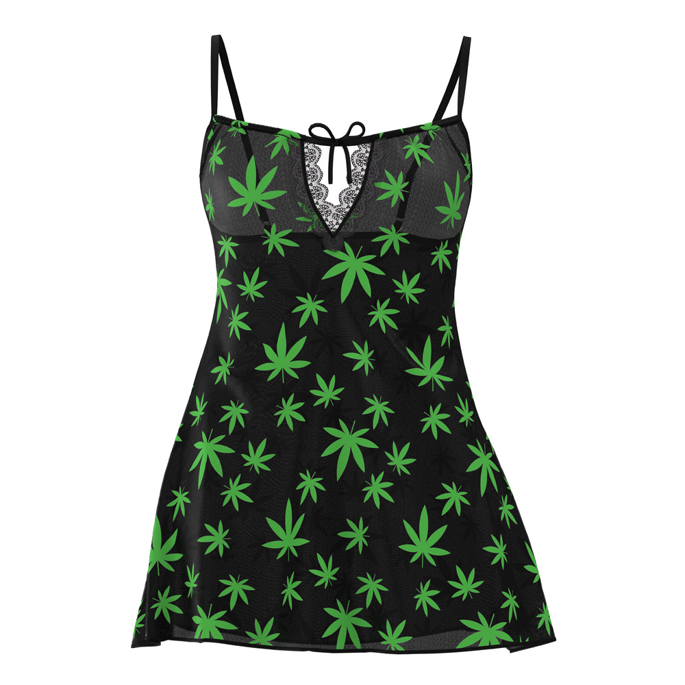 MS Hazy Dayz Dress & G-String PotLeaf SM