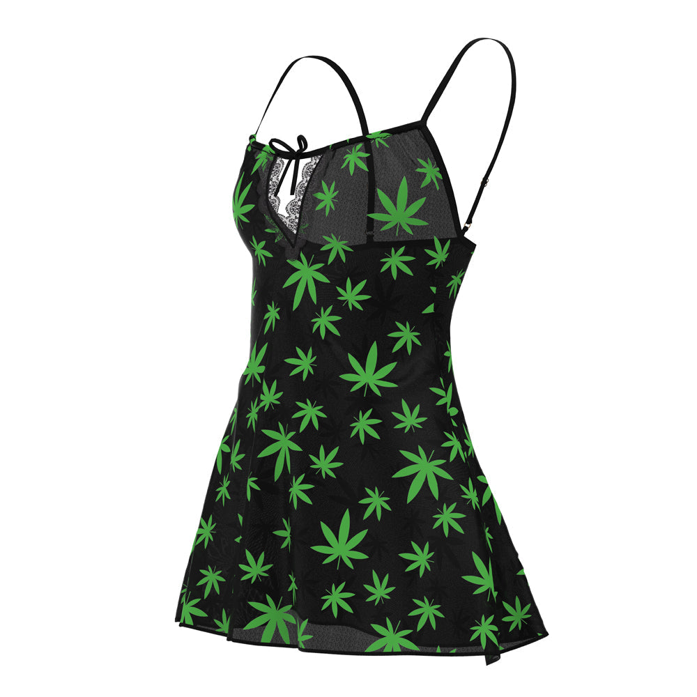 MS Hazy Dayz Dress & G-String PotLeaf SM