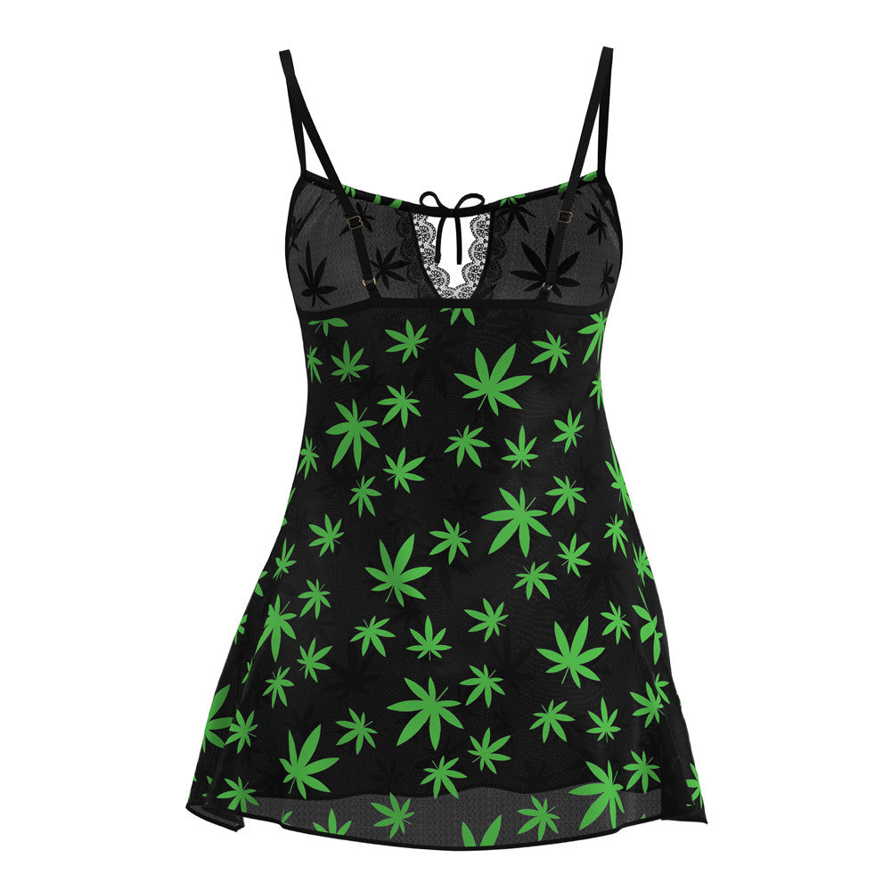 MS Hazy Dayz Dress & G-String PotLeaf SM