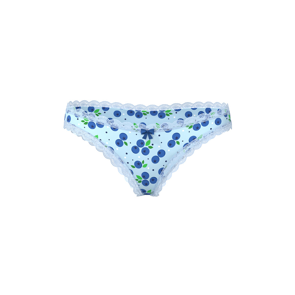 Magic Silk Sweet Treats Boy Short with Lube Blueberry L/XL