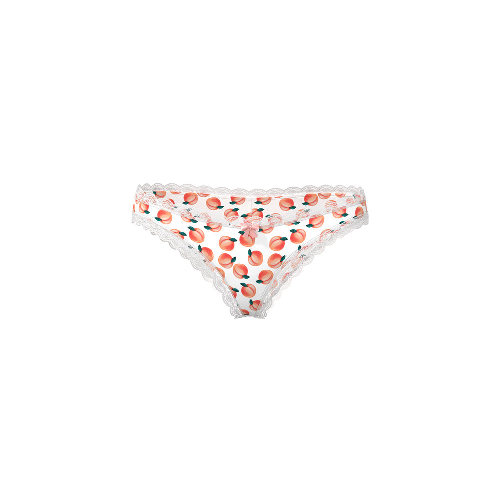 Magic Silk Sweet Treats Boy Short with Lube Peach S/M
