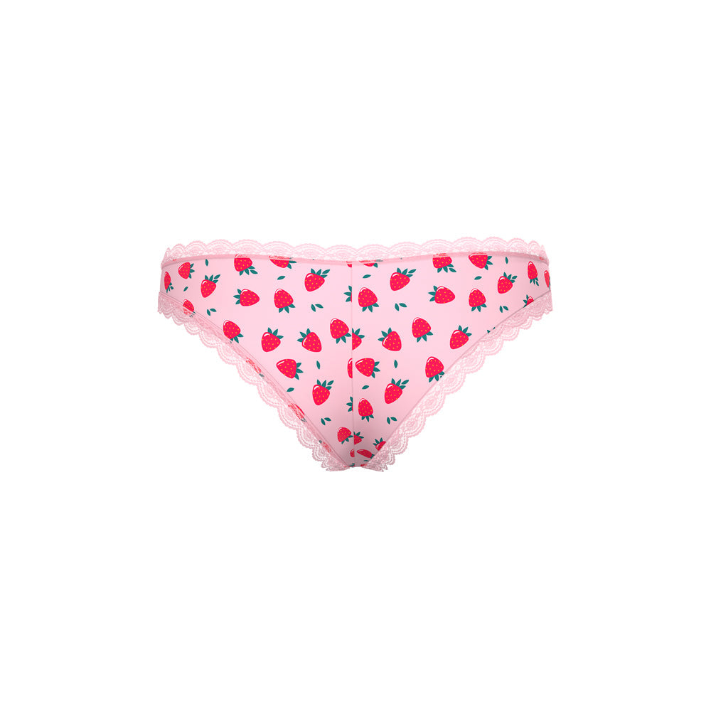 Magic Silk Sweet Treats Boy Short with Lube Strawberry S/M