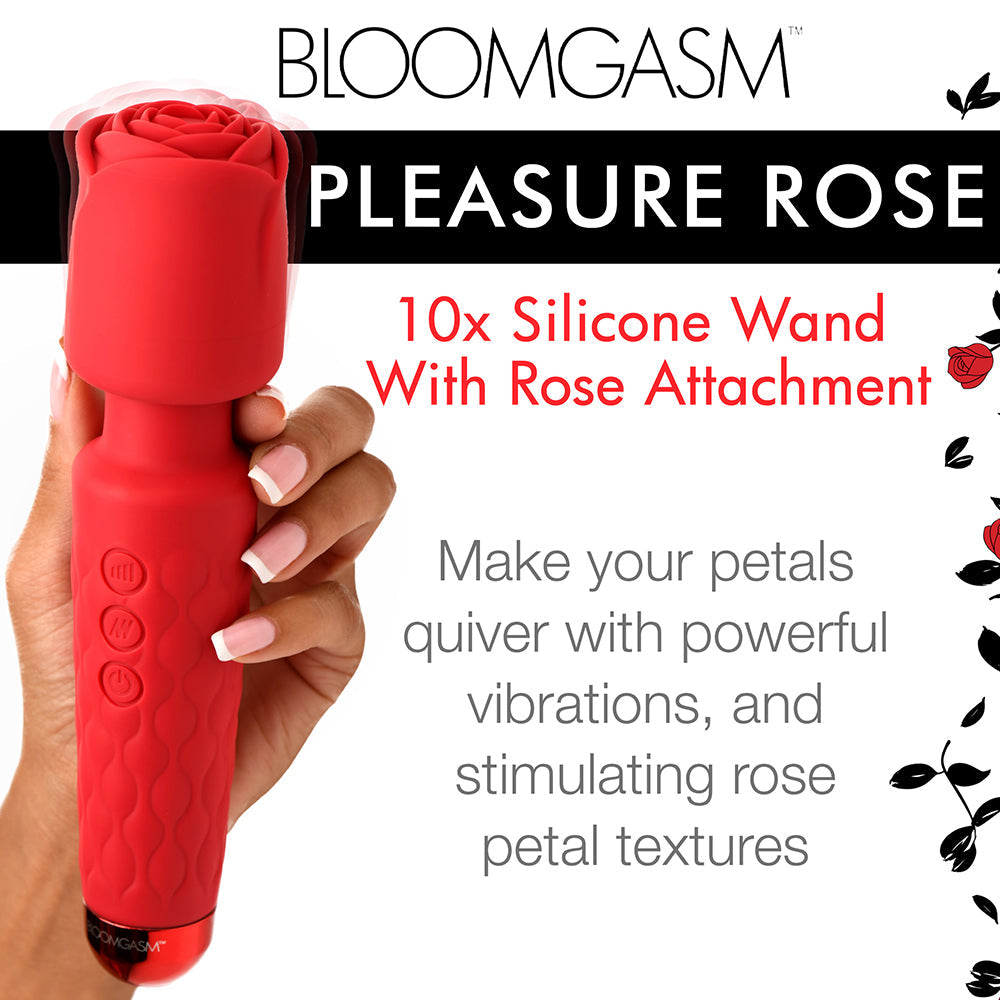 Bloomgasm Pleasure Rose Wand w/ Rose