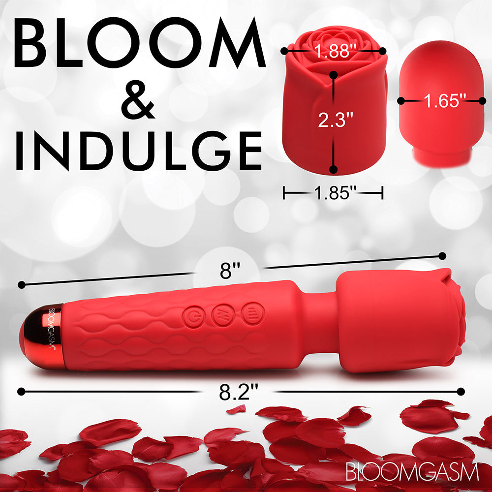 Bloomgasm Pleasure Rose Wand w/ Rose