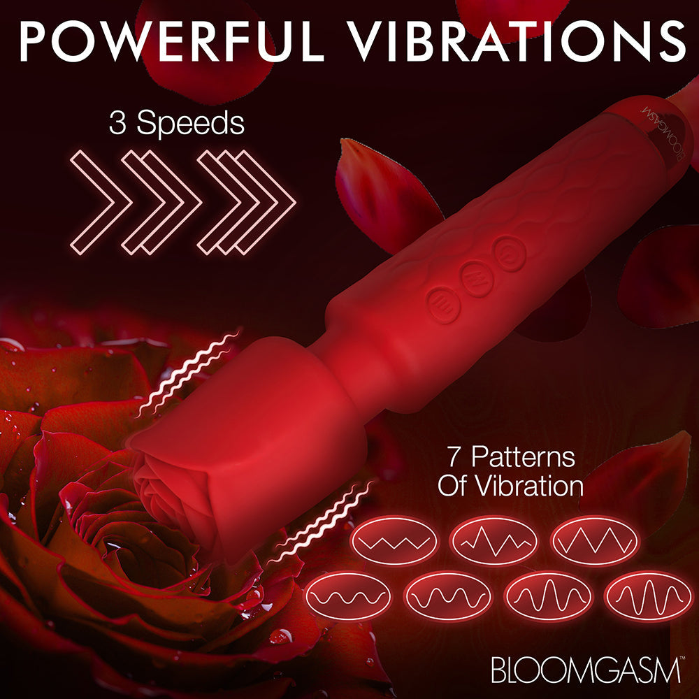 Bloomgasm Pleasure Rose Wand w/ Rose