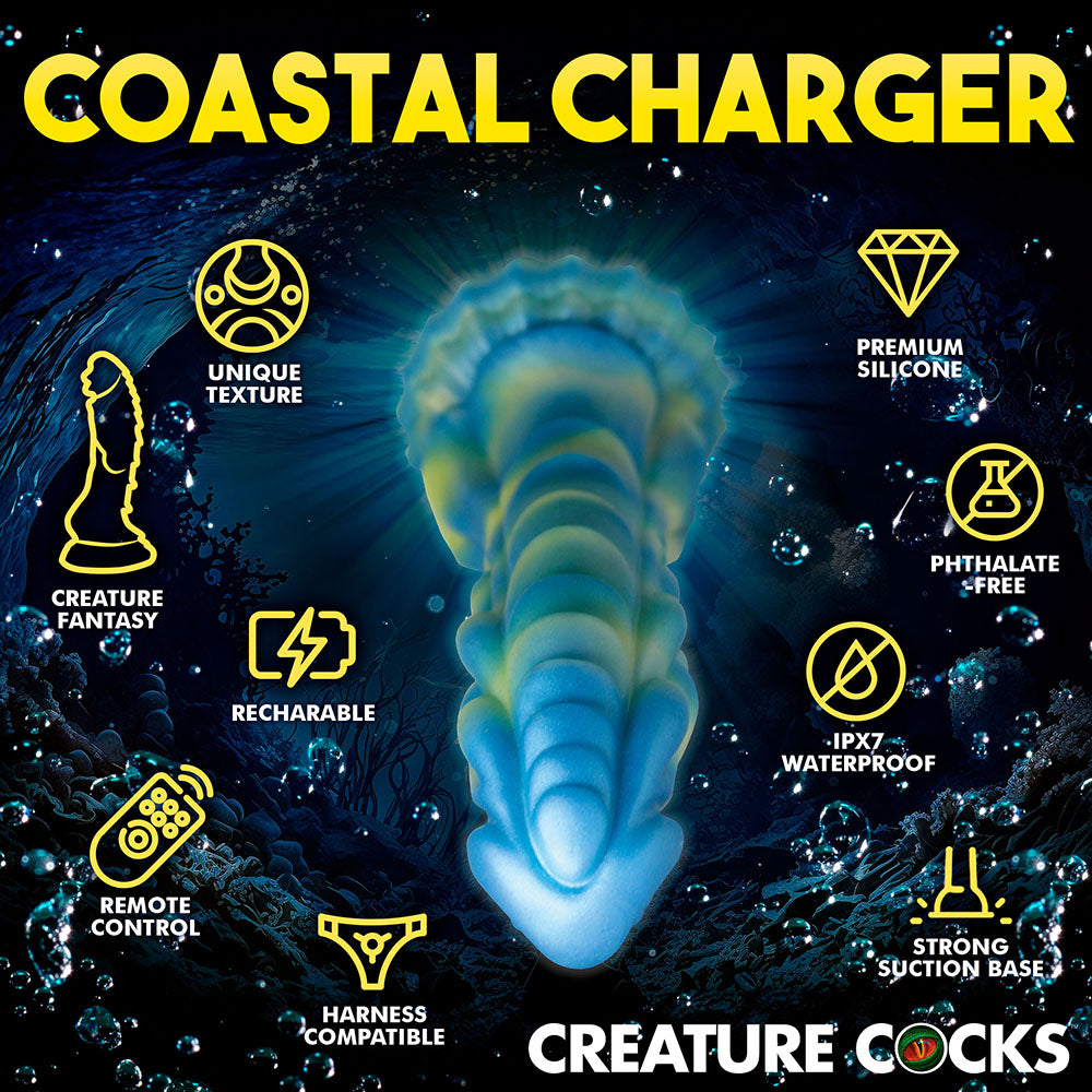 Creature Cocks Sea Stallion Vibrating Silicone Dildo with Remote