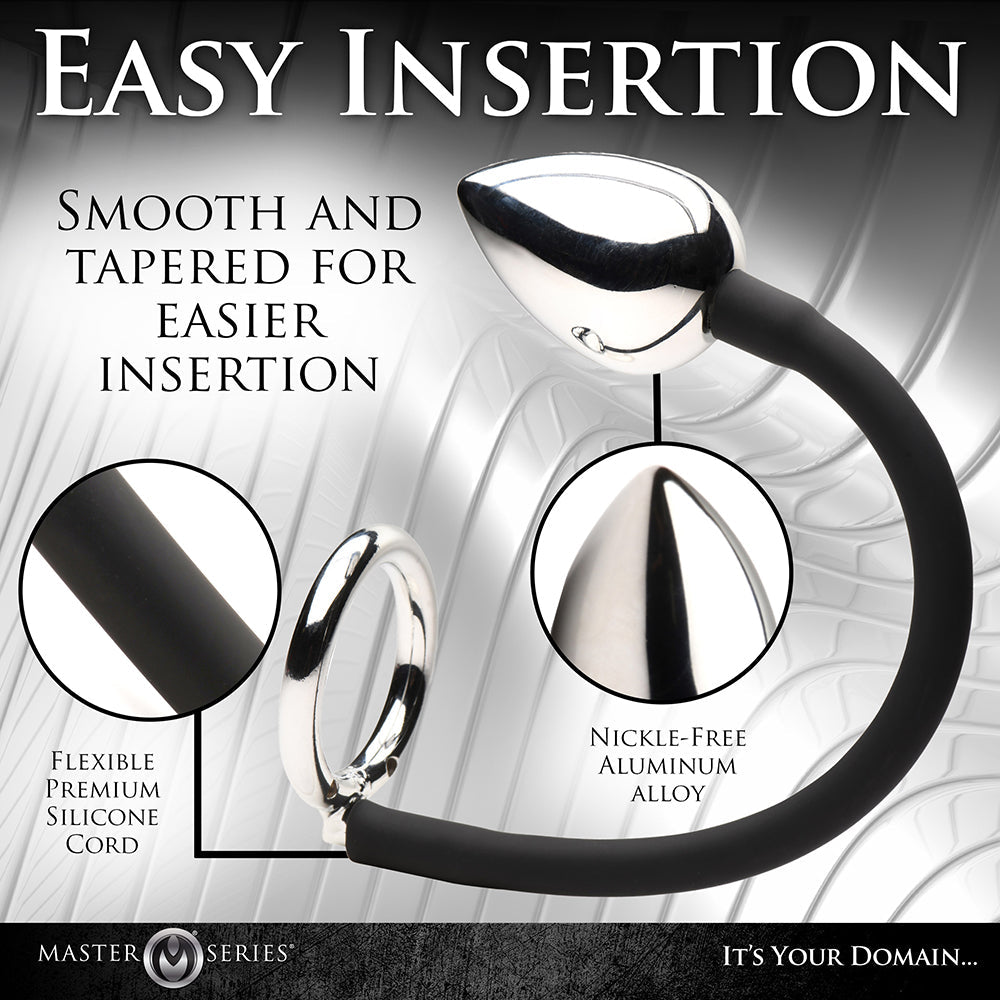 Master Series Tug + Plug Cock & Ball Ring with Anal Plug