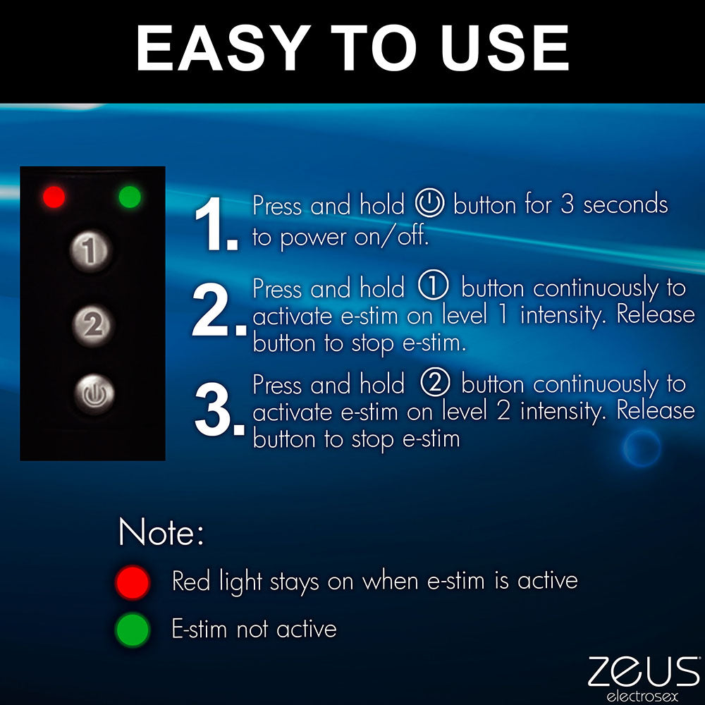 Bastón de estimulación eléctrica Zeus Electrosex