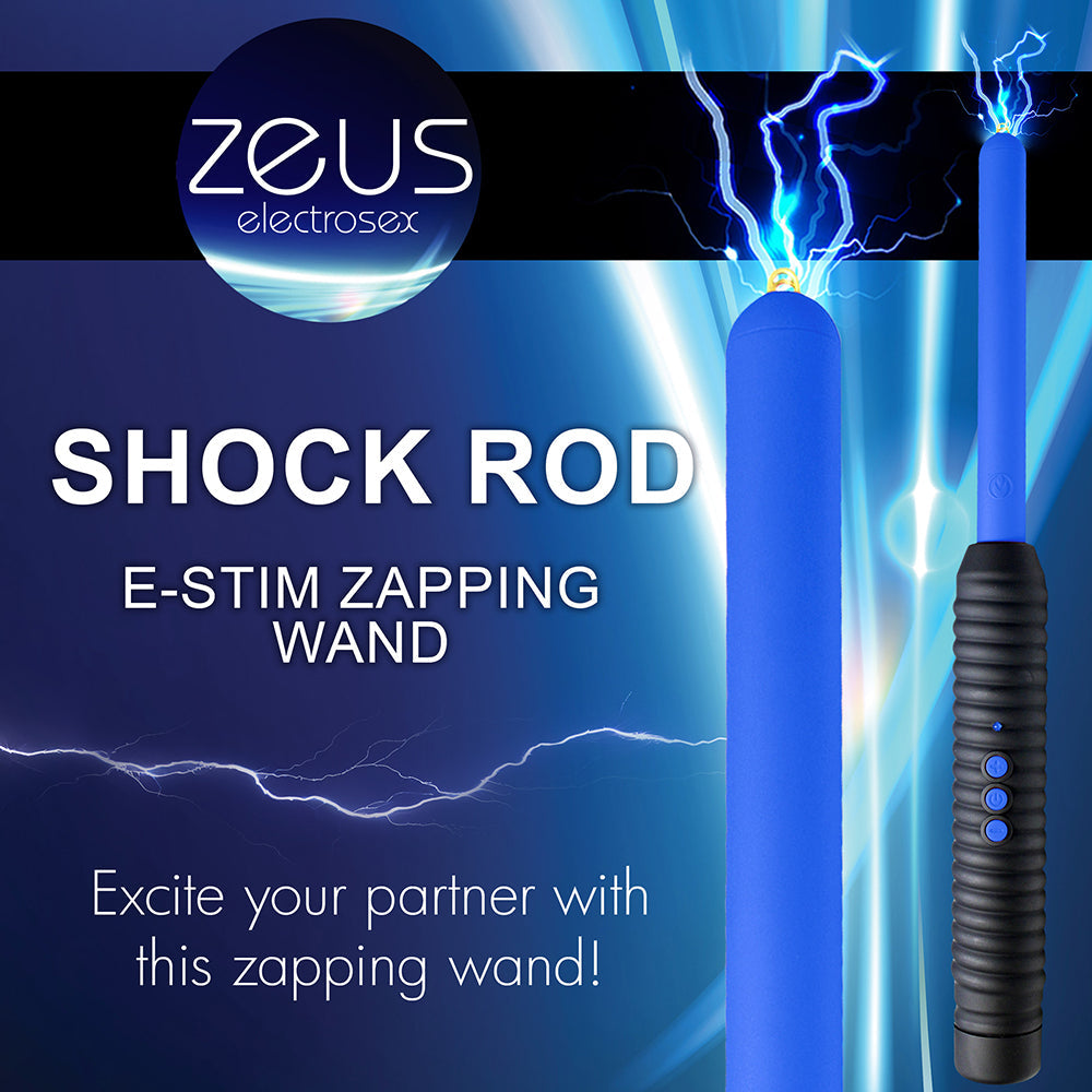 Varita de electrochoque Zeus Electrosex Shock Rod E-Stim Zapping Wand