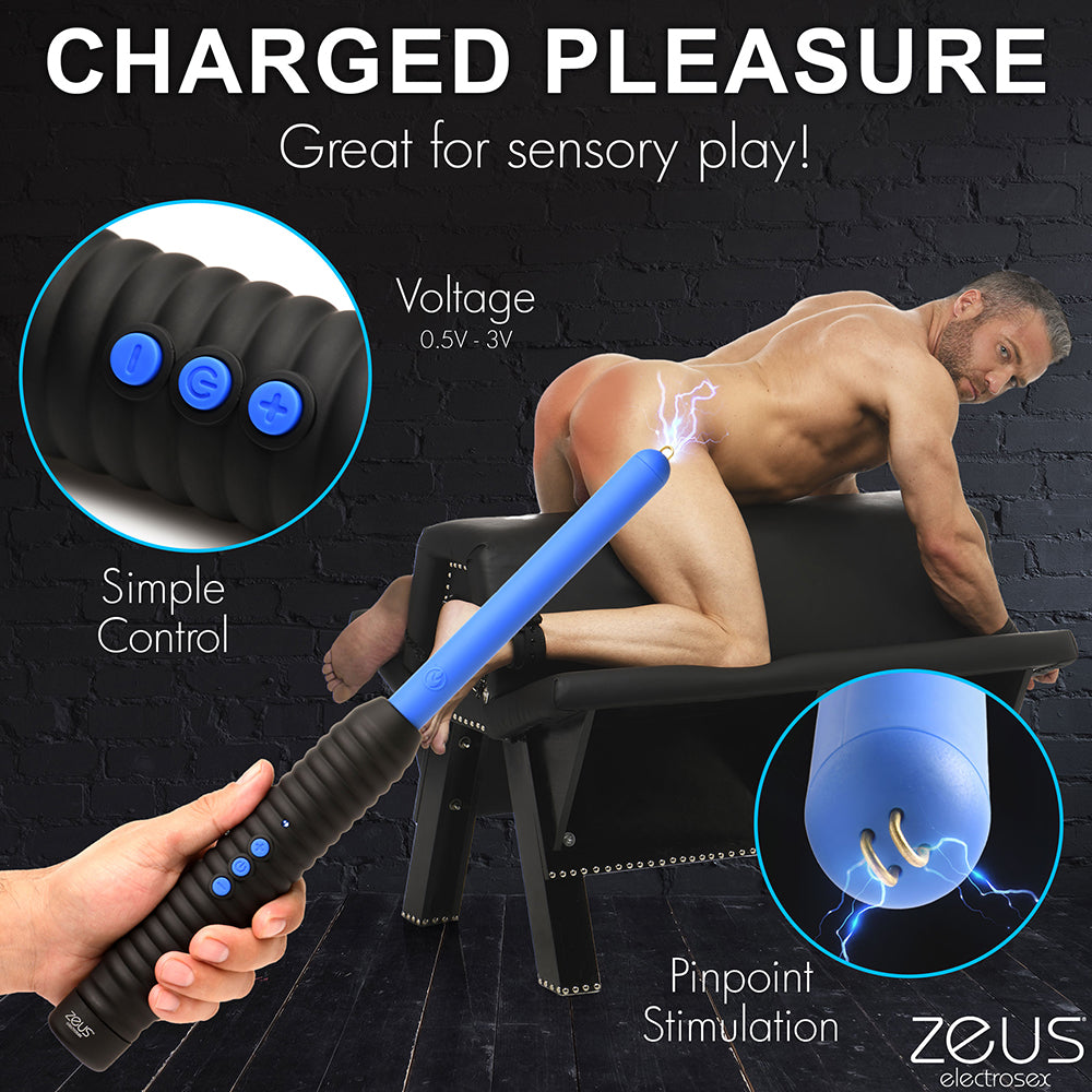 Varita de electrochoque Zeus Electrosex Shock Rod E-Stim Zapping Wand