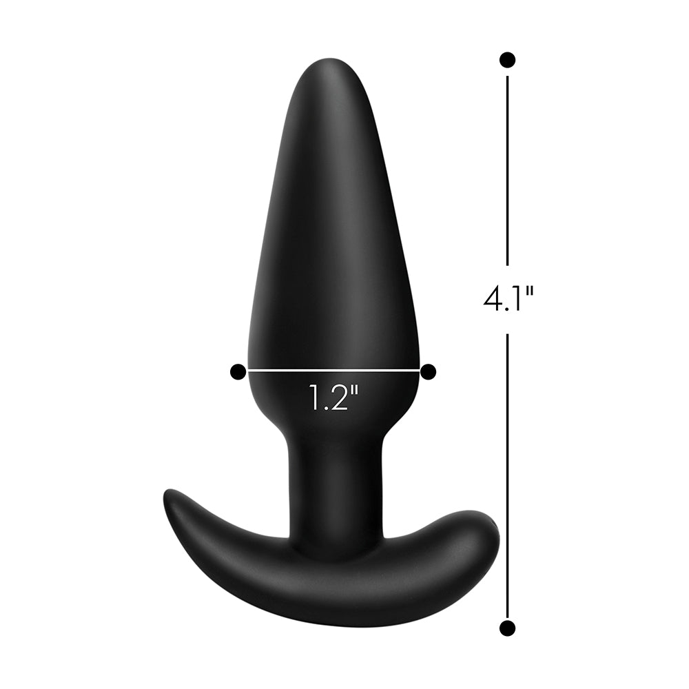 BANG! 21X Vibrating Sili Butt Plug RC Bk