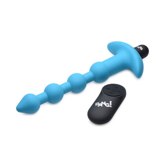 BANG! Vibrating Sili Anal Beads RC Blue