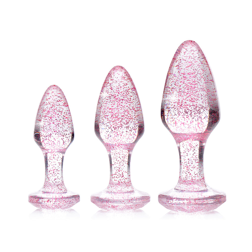 Booty Sparks GlitterGem AnalPlug Set Pnk