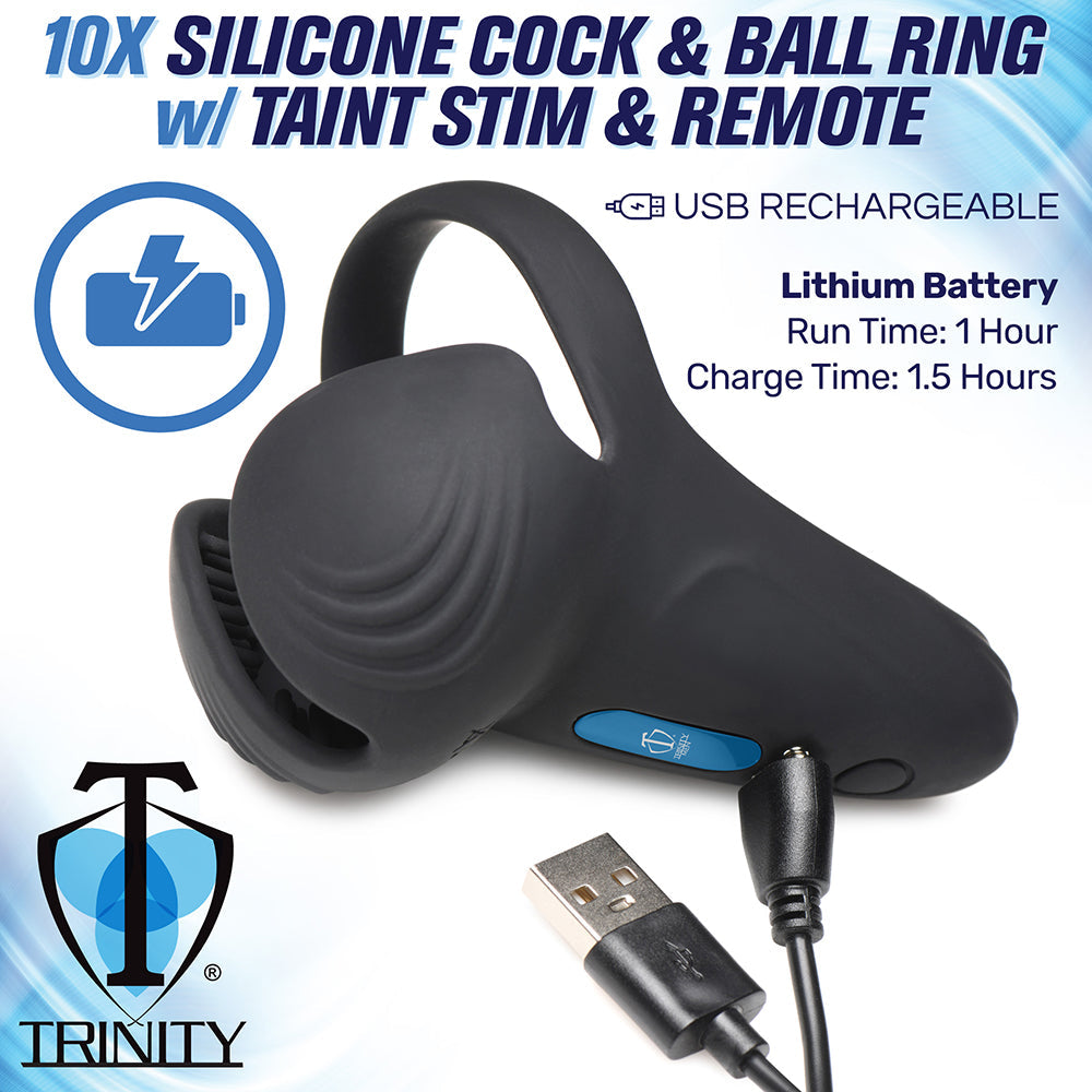 Trinity Men Sili C&B Ring Taint Stim RC