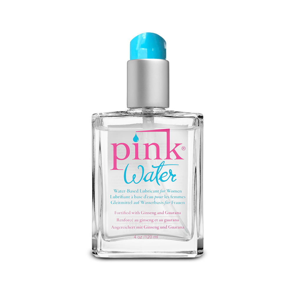 Pink Water Water-Based Lubr 4oz Glass