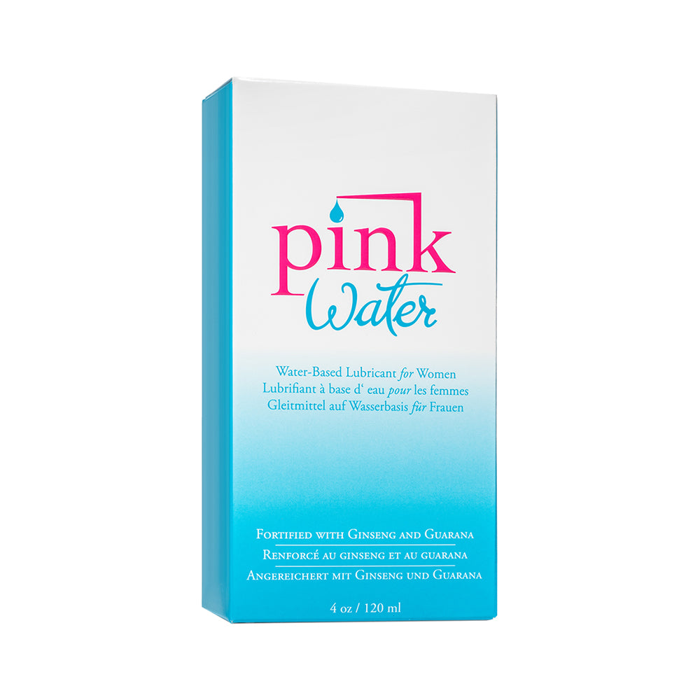 Pink Water Water-Based Lubr 4oz Glass