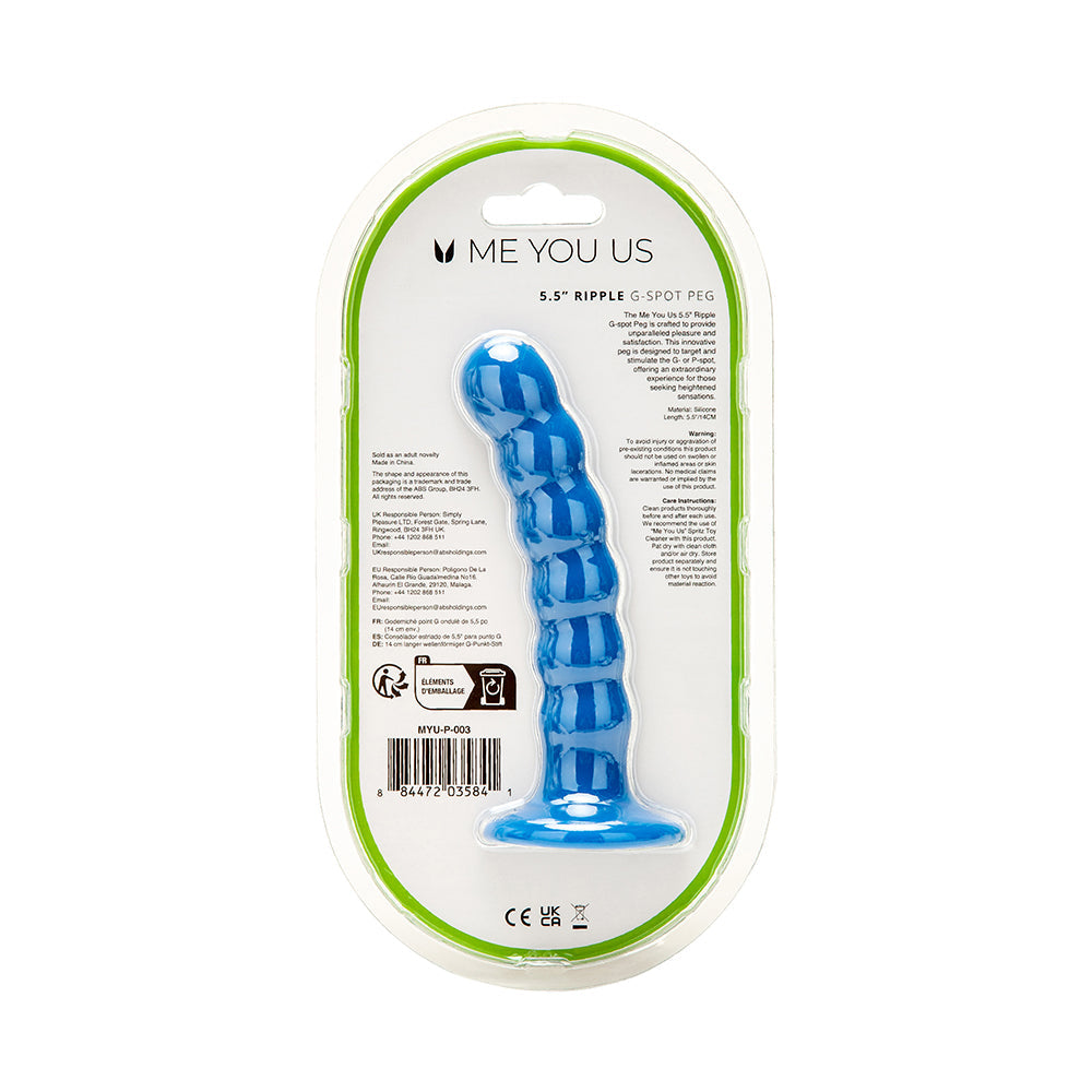 Me You Us 5.5 in. Ripple G-Spot Peg