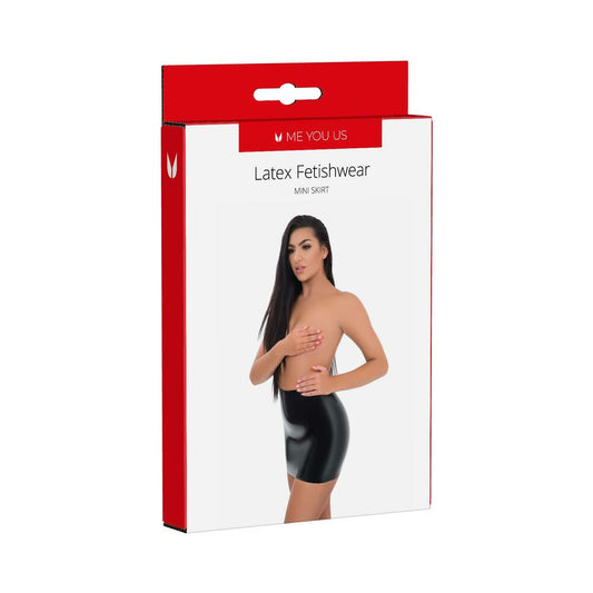 Me You Us Latex Mini Skirt Small