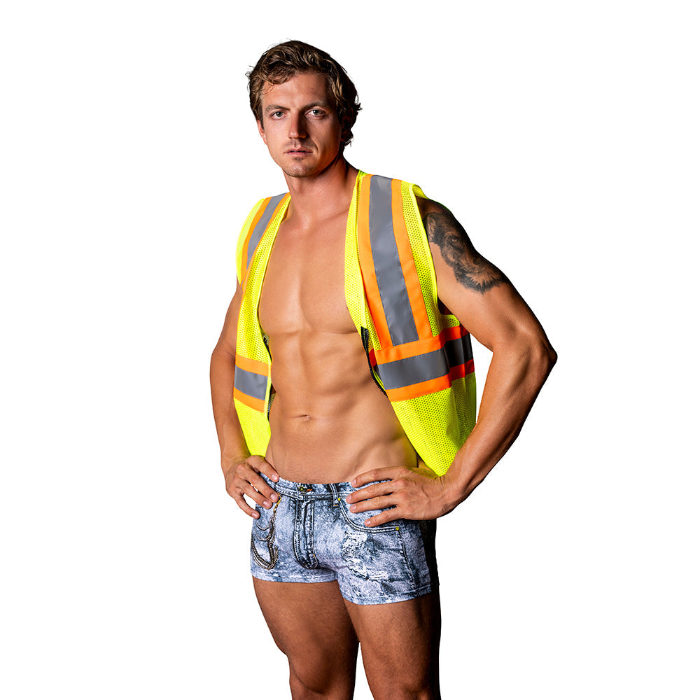 Male Power Costumes Workin' Hard Denim S/M