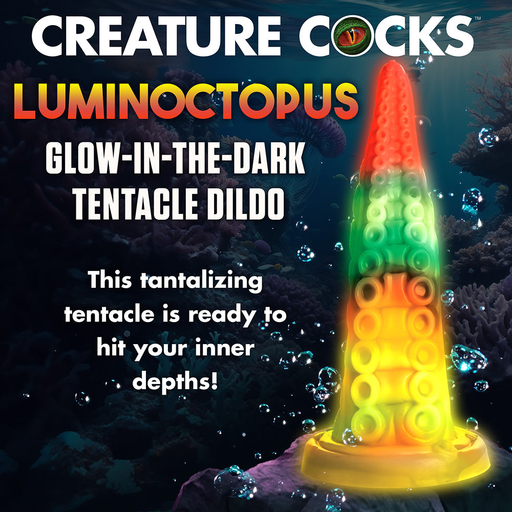 Consolador con tentáculos que brillan en la oscuridad Luminoctopus de Creature Cocks