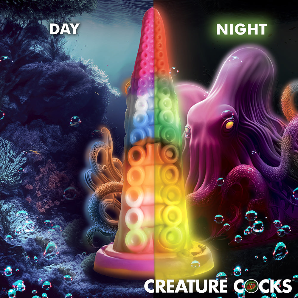 Consolador con tentáculos que brillan en la oscuridad Luminoctopus de Creature Cocks