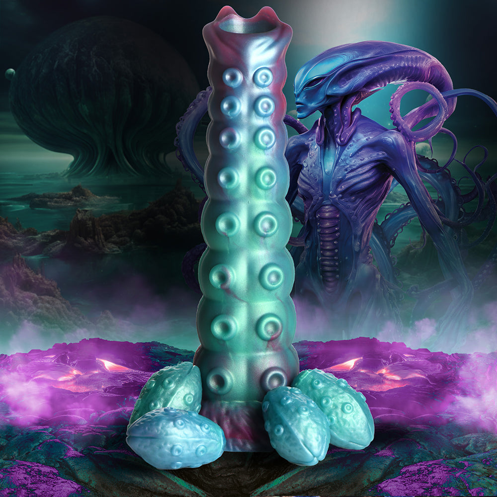 Consolador de silicona con forma de ovipositor de Creature Cocks Galactic Breeder