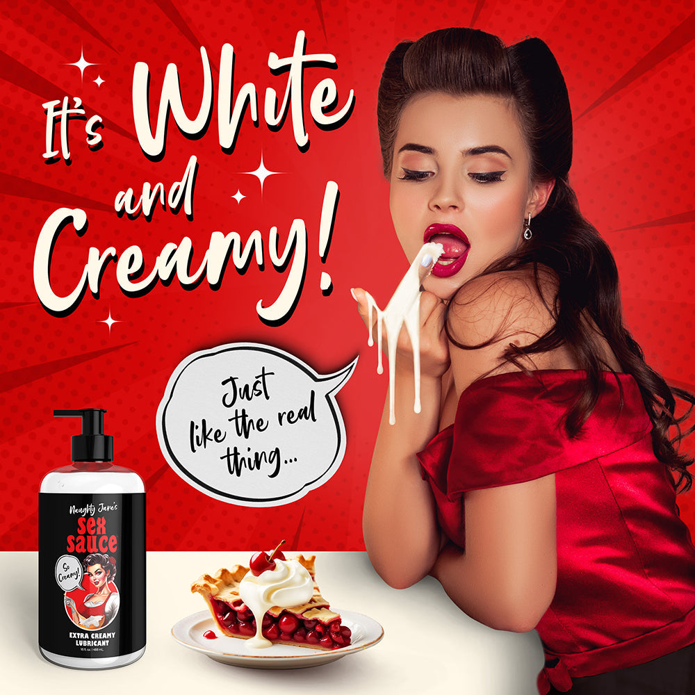 Naughty Jane's Sex Sauce Extra Creamy Lubricant 16 oz.
