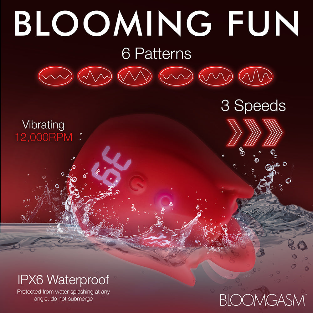 Bloomgasm Rose Kisser Licking & Vibrating Digital Clitoral Stimulator