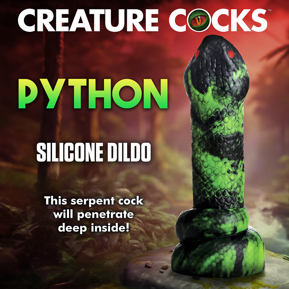 Consolador de silicona de serpiente de Creature Cocks