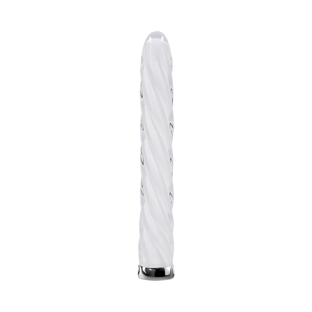 PB In A Twist Rechargeable Glass Vibe Wh