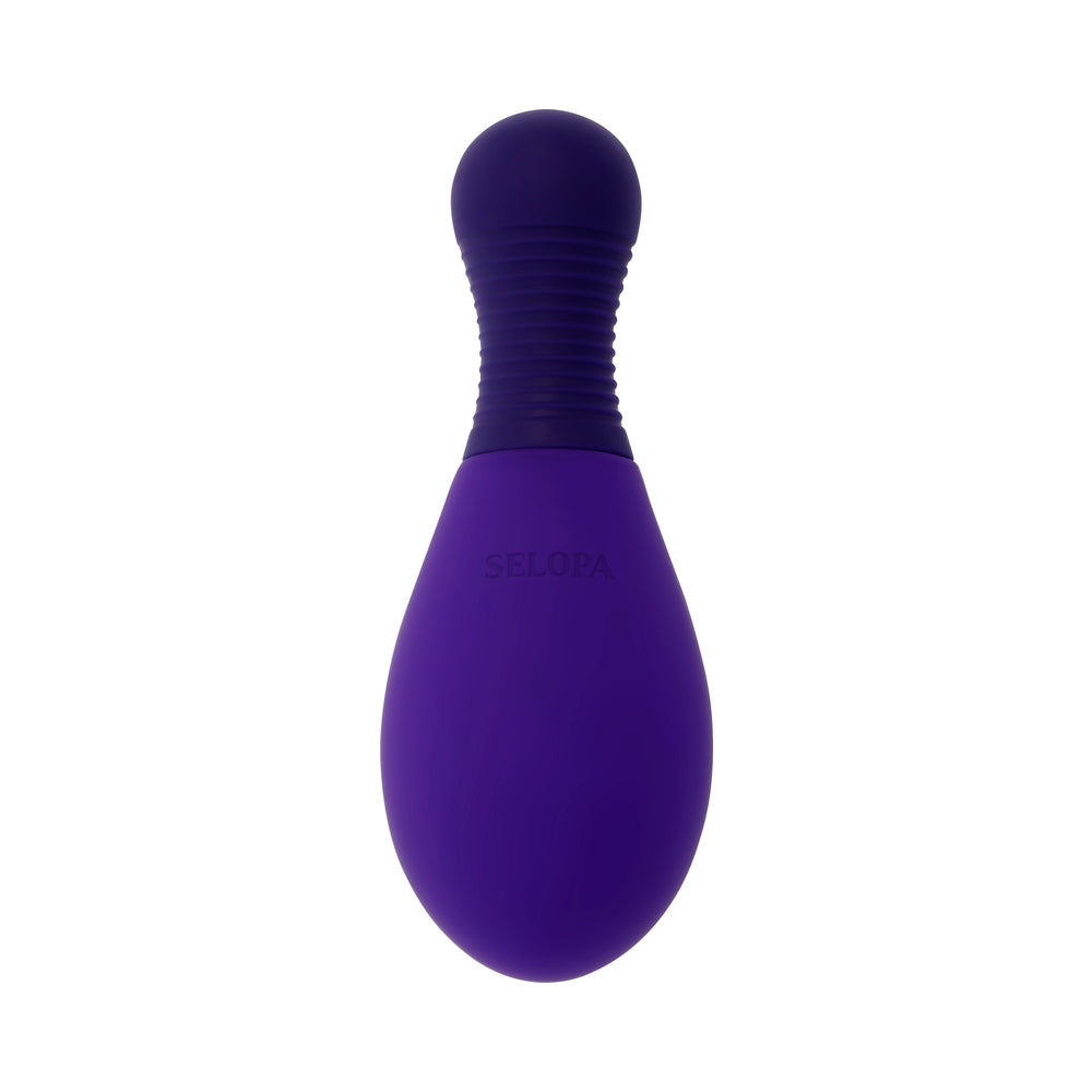 Selopa Egg On Me Huevo vibrador recargable con control remoto de silicona morado