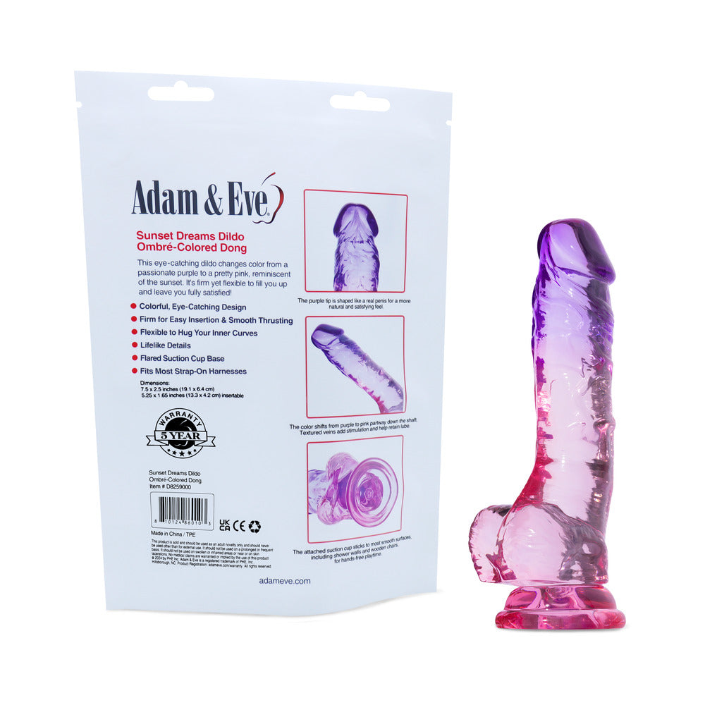 Adam & Eve Sunset Dreams Dildo (Bag Packaging)