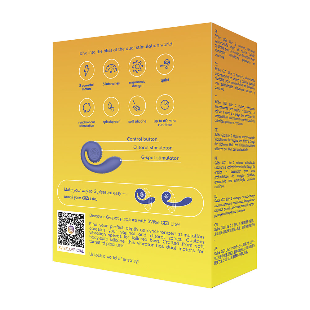 Snail Vibe SVibe Gizi Lite Vibrator Juicy Blueberry